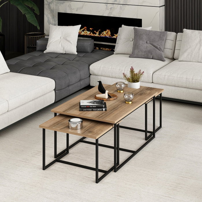Hanah Home Levada - Walnut Mesas Nido